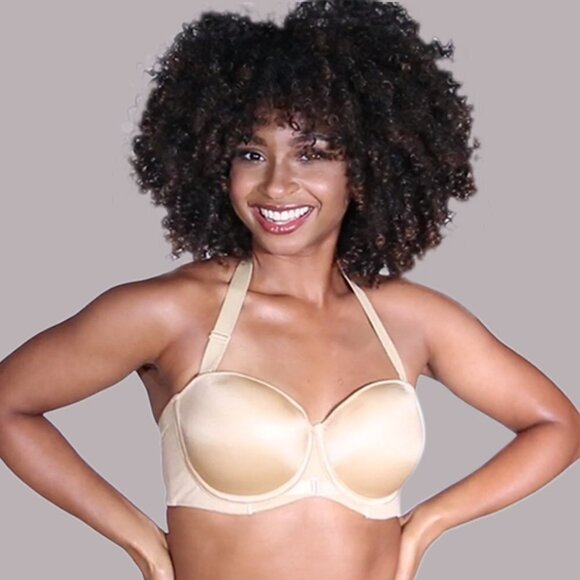Finallybra BULGEnator™ No Underarm Bulge Multiway Push In Bra Size 48B Nude - Picture 11 of 11